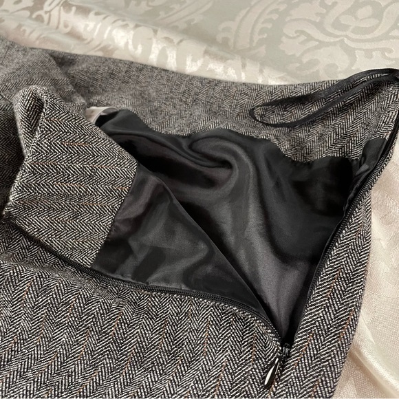 Claiborne Suits Gray Herringbone Trousers Size 16 - Picture 5 of 10